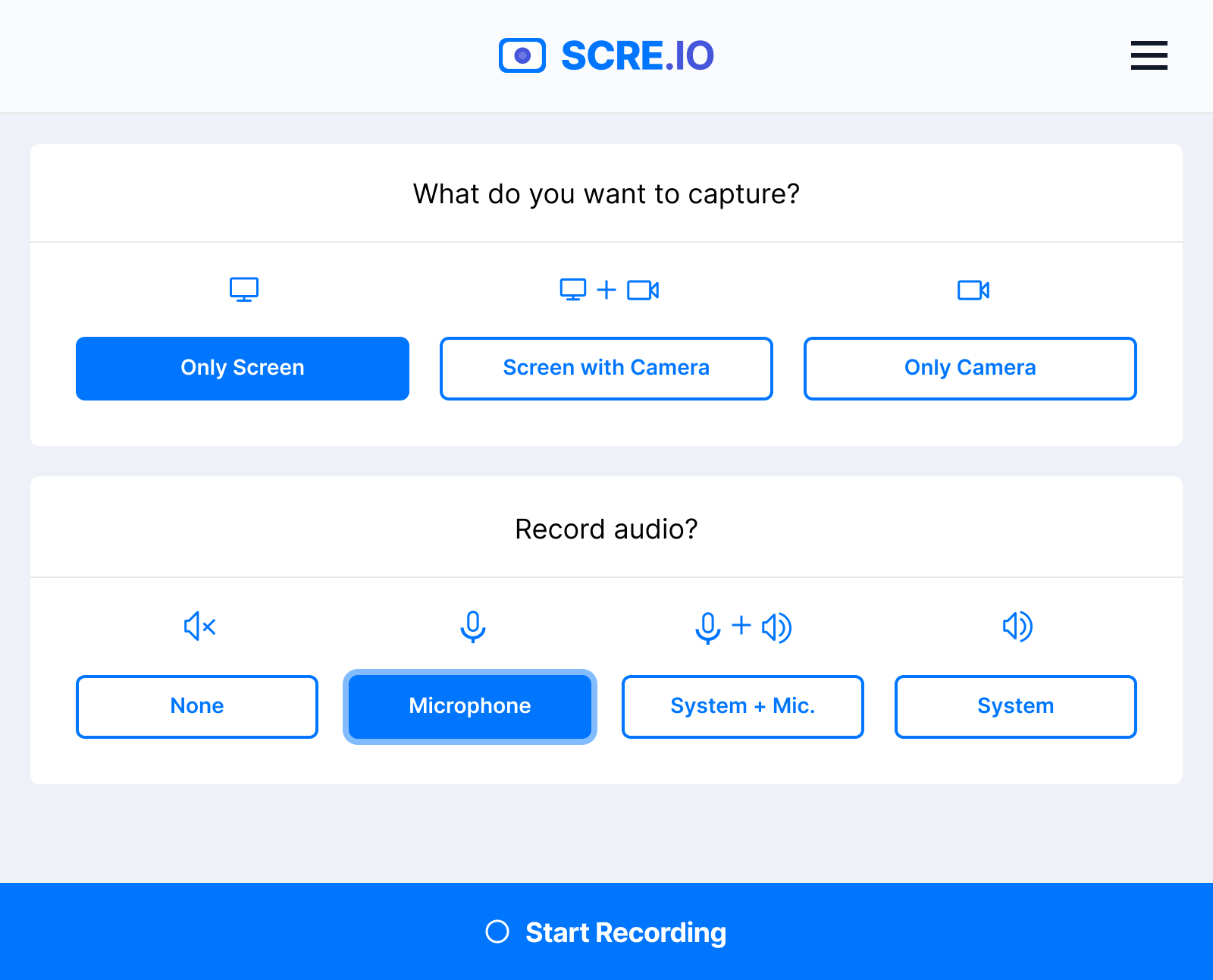 Screen Recorder - Scre.io Mockup